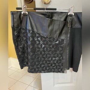 William Rast Faux Leather Skirt XL